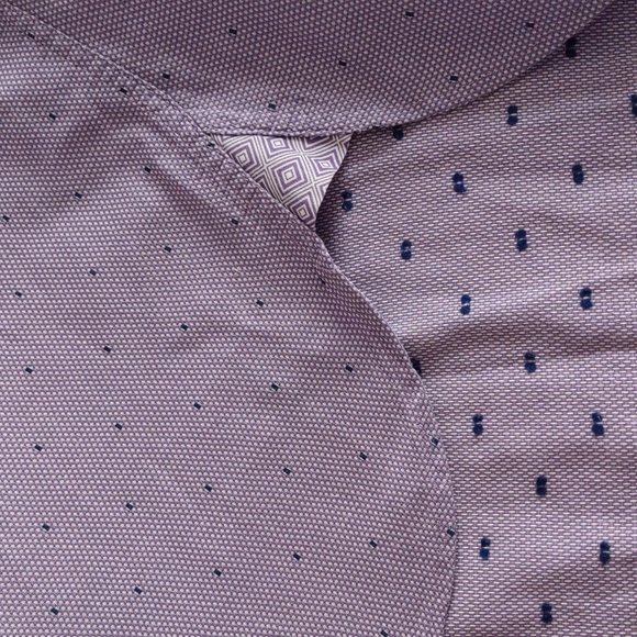 Ted Baker Endurance Size 16.5 Purple Long Sleeve Button Up Shirt - Picture 10 of 14